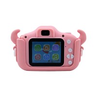 Детский фотоаппарат Kids Camera Коровка (розовый) - 3