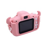 Детский фотоаппарат Kids Camera Коровка (розовый) - 4